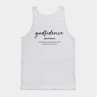 Godfidence definition Tank Top